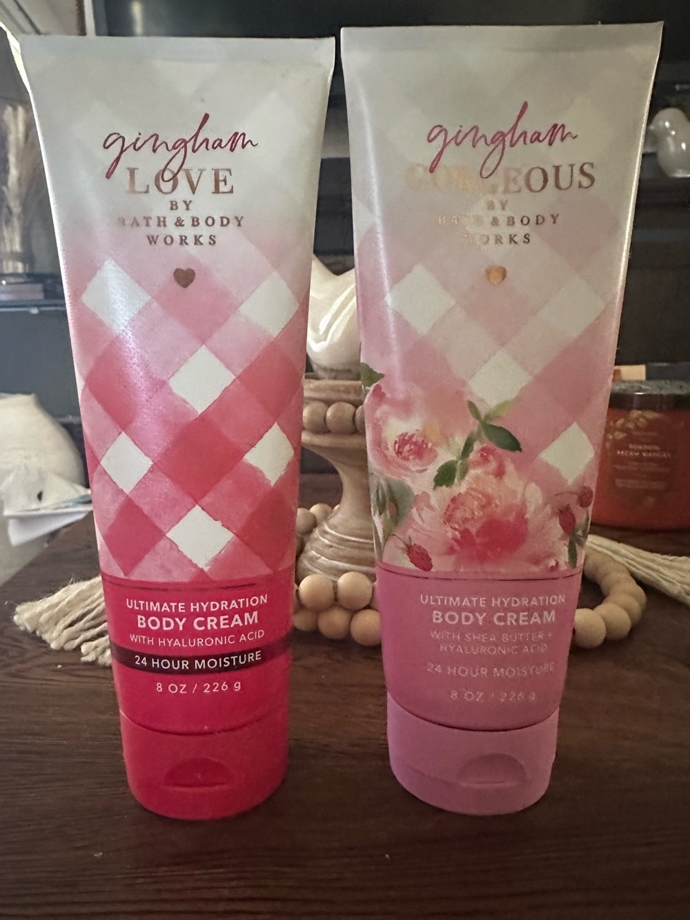 Bath & Body Works Gingham Pink Ultimate Hydration Body Cream Duo

Set of 2